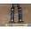 OEM 1975 1976 Cadillac Eldorado Deville Fleetwood Calais FRONT BUMPER LICENSE PLATE MOUNTING BRACKETS - PAIR #1605359